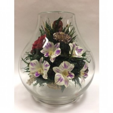 FIORA Арт:50114(RBVL-MN) цветы в стекле